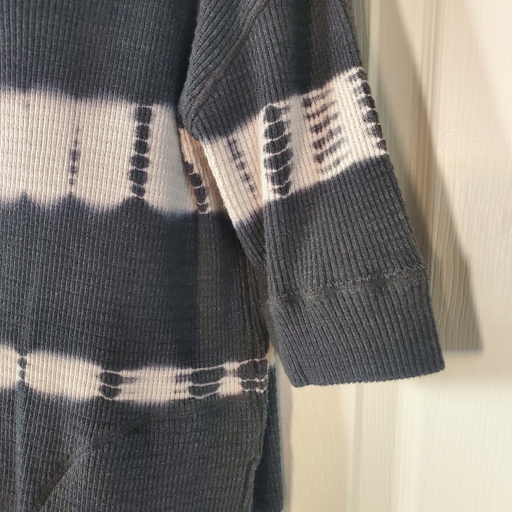 Free People Canyon Wash Tie-Dyed Thermal Tunic Oversized With Pockets Pullover S - Picture 4 of 10